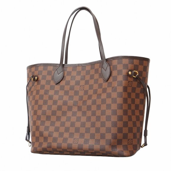 LOUIS VUITTON Brown Damier Neverfull MM Tote Bag - Picture 1 of 9